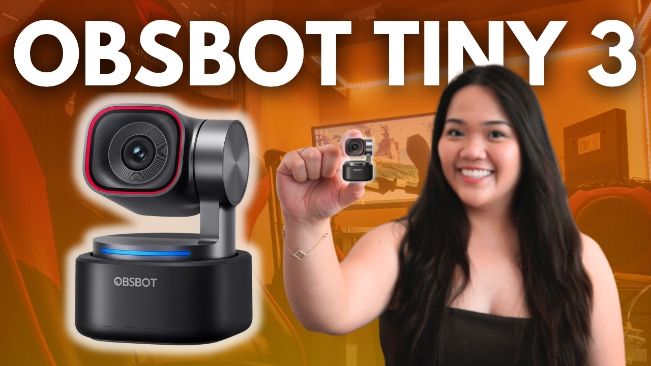 This is the SMALLEST Webcam I've Ever Tested: OBSBOT Tiny 3 AI