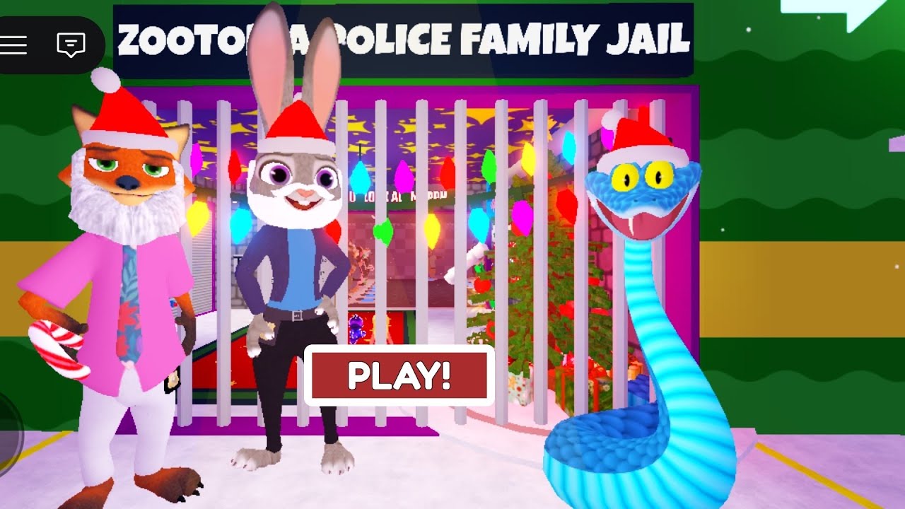 ZOOTOPIA POLICE FAMILY PRISON RUN ESCAPE! (Obby) No Death Walkthrough 4K