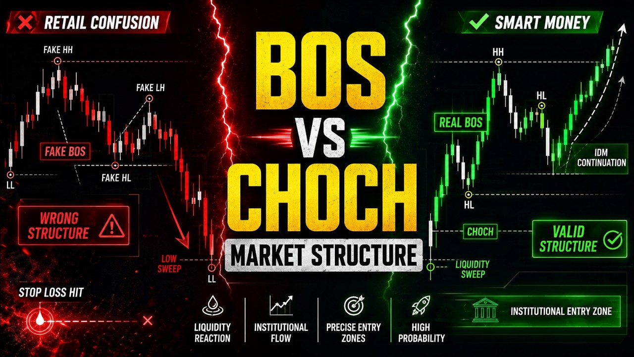 You’re Reading Market Structure WRONG | BOS & CHOCH Masterclass - YouTube