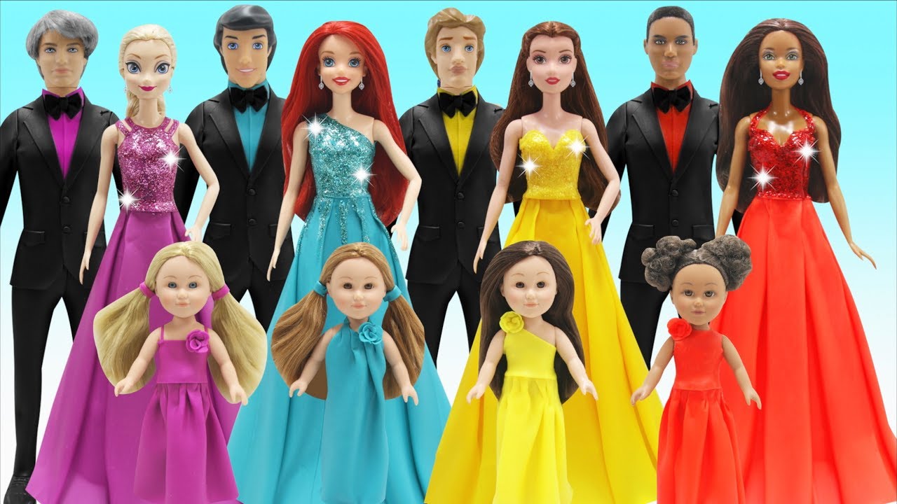 Play Doh Disney Prince And Princess Ariel Elsa Belle