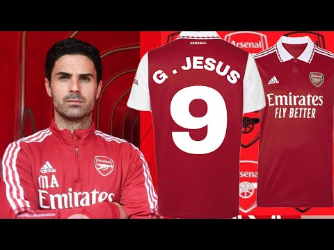 Mikel Arteta Unveils Gabriel Jesus Shirt Number Youtube