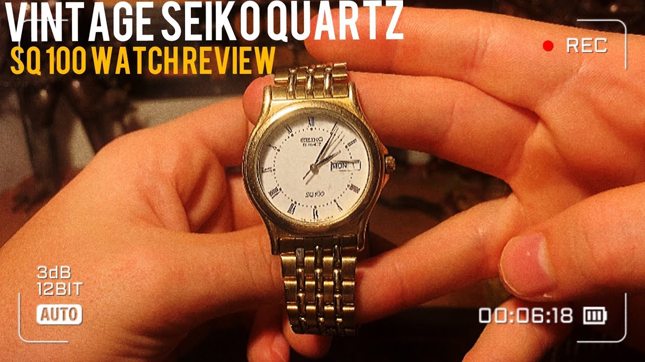 Vintage Seiko Quartz Sq100 Watch Review - YouTube