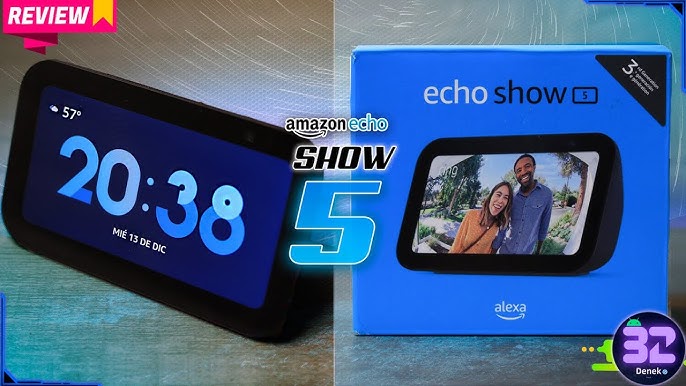  Echo Show 5 Reacondicionado Certificado (2da generación,  edición 2021), Pantalla inteligente HD Alexa y cámara de 2 MP