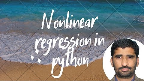 Nonlinear regression in python