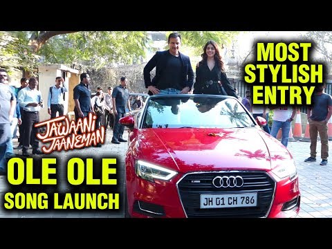 saif-ali-khan-alaya-furniturewala-stylish-entry-at-ole-ole-song-launch-|-jawaani-jaaneman