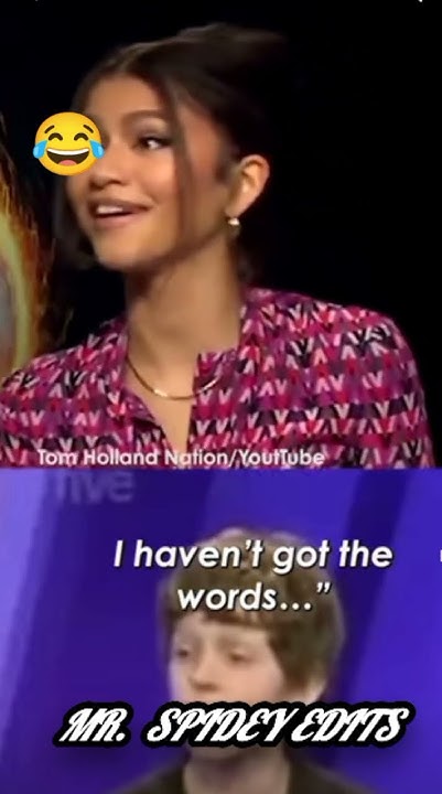 I Can't Really Explain It Tom Holland zendaya talking about tom holland old funny interview (I can't really