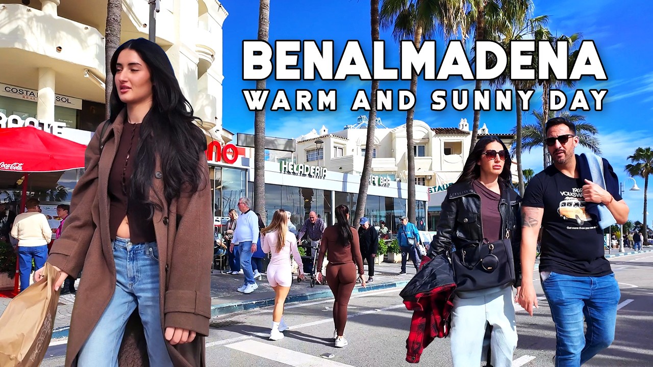 Benalmadena Spain Warm and Sunny Day February 2026 Update Costa del Sol Walk | Malaga 🇪🇸