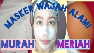 MURAH MERIAH  Masker putih telur dan tisu, wajah kencang