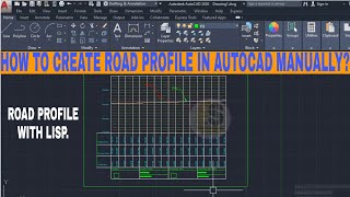 How to create Profile in AutoCAD | longitudinal section in autocad.