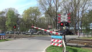 Railroad crossing of Hoog Soeren, The Netherlands/Hoog Soeren geležinkelio pervaža,Nyderlanduose