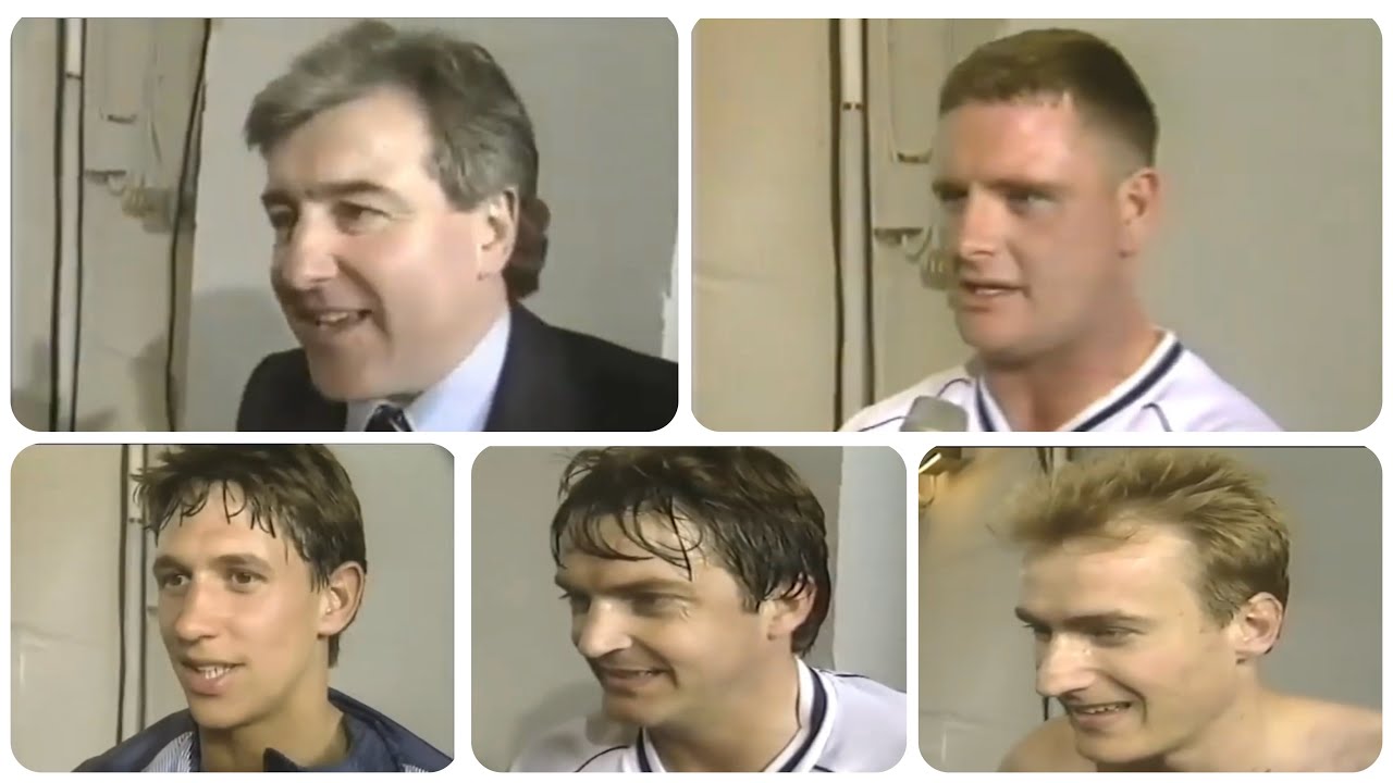 FA Cup Semi Final 1991 Post Match Interviews - Venables, Gascoigne, Lineker, Mabbutt & Thorstvedt