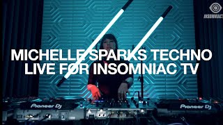 MICHELLE SPARKS Techno Set for Sian Livestream | InsomniacTV | Electronic Music #shorts