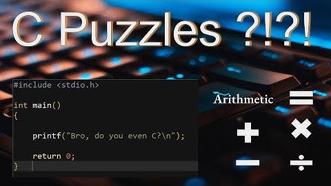 C Puzzles: Arithmetic Operators Part 1