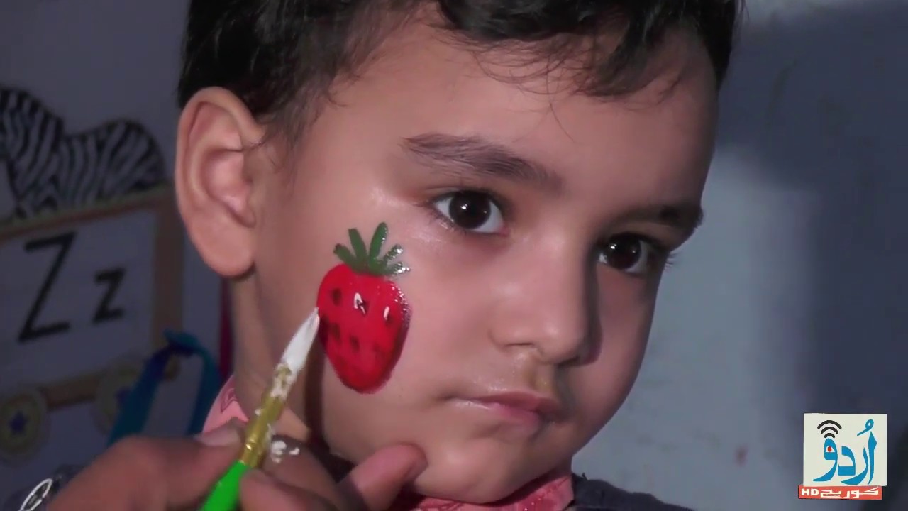How to Draw Paint Strawberry on Kids Face | Face Painting Drawing