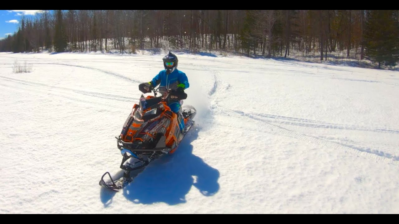 EXO Sled on trail and slush! SIMON tries it! YouTube