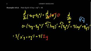 Implicit Differentiation (Polynomial Relation)