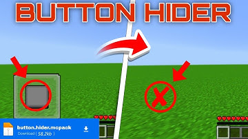 Minecraft Button Hider Mod for PE | Mediafire link | 1.21&1.21+