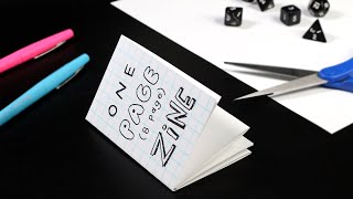 How to Make an 8 Page Zine Out of a Single Sheet of Paper!