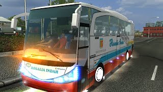 UKTS Ngebut dengan Rosalia Indah 318 AD1406AU Livery Lama New Marcopolo