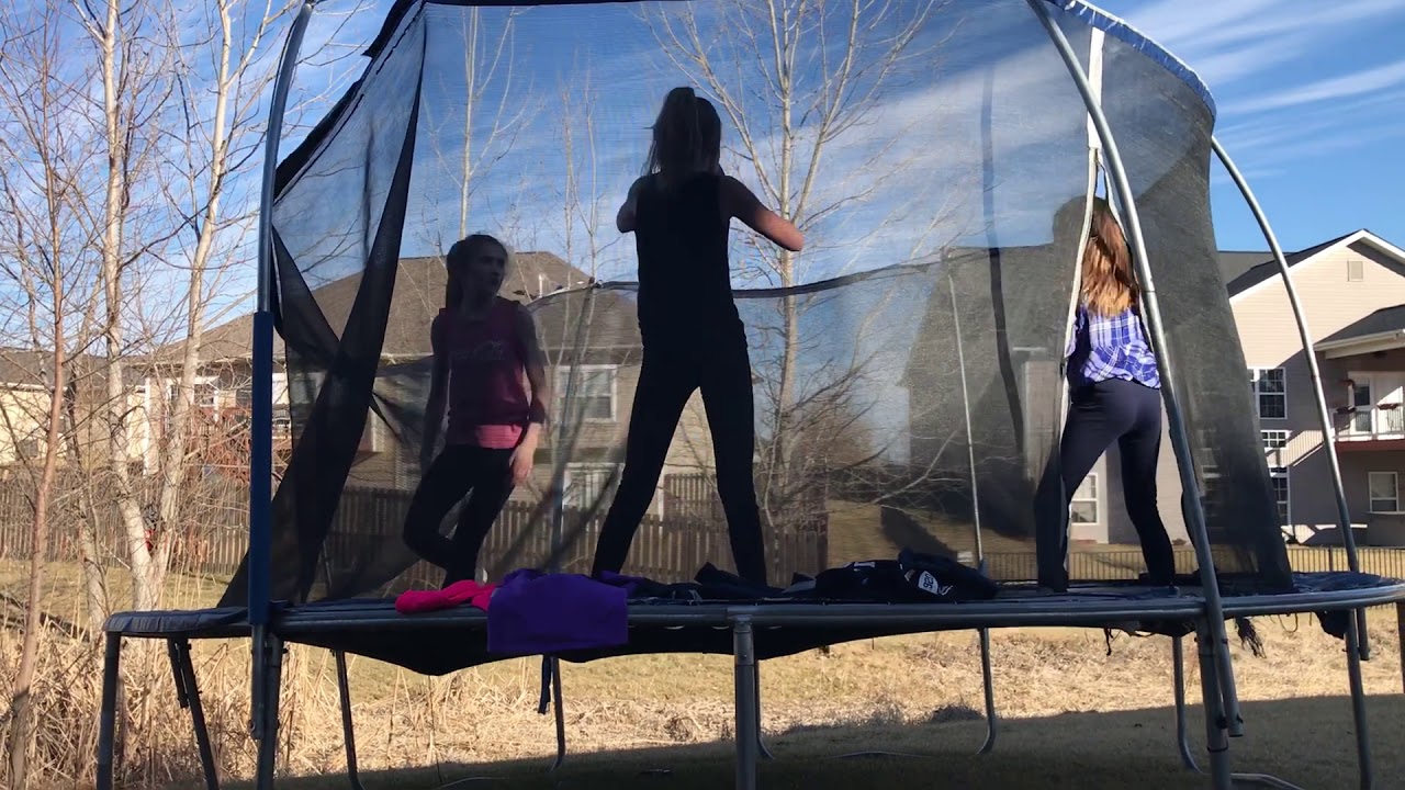 Icona pop Emergency trampoline dance routine YouTube