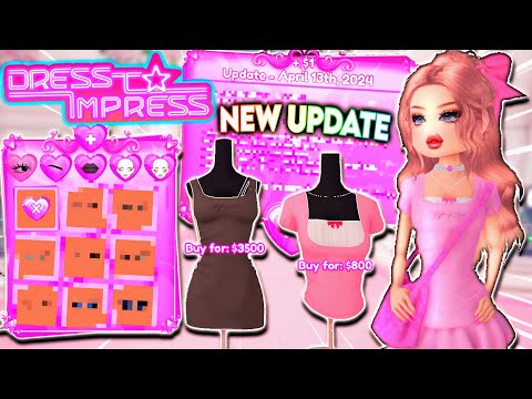 dress to impress update NEW Out NOW! Cute NEW Items, Custom Faces, & More Small Things! | ROBLOX Dress to Impress Codes (June