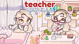 My night routine as a Teacher 👩🏼‍🏫🌙 | Avatar World