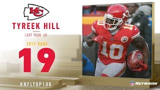 Kansas city chief's wide receiver, tyreek hill comes in at number 19
on the list of top 100 players 2019 as voted by his peers. subscribe
to nfl: http:...