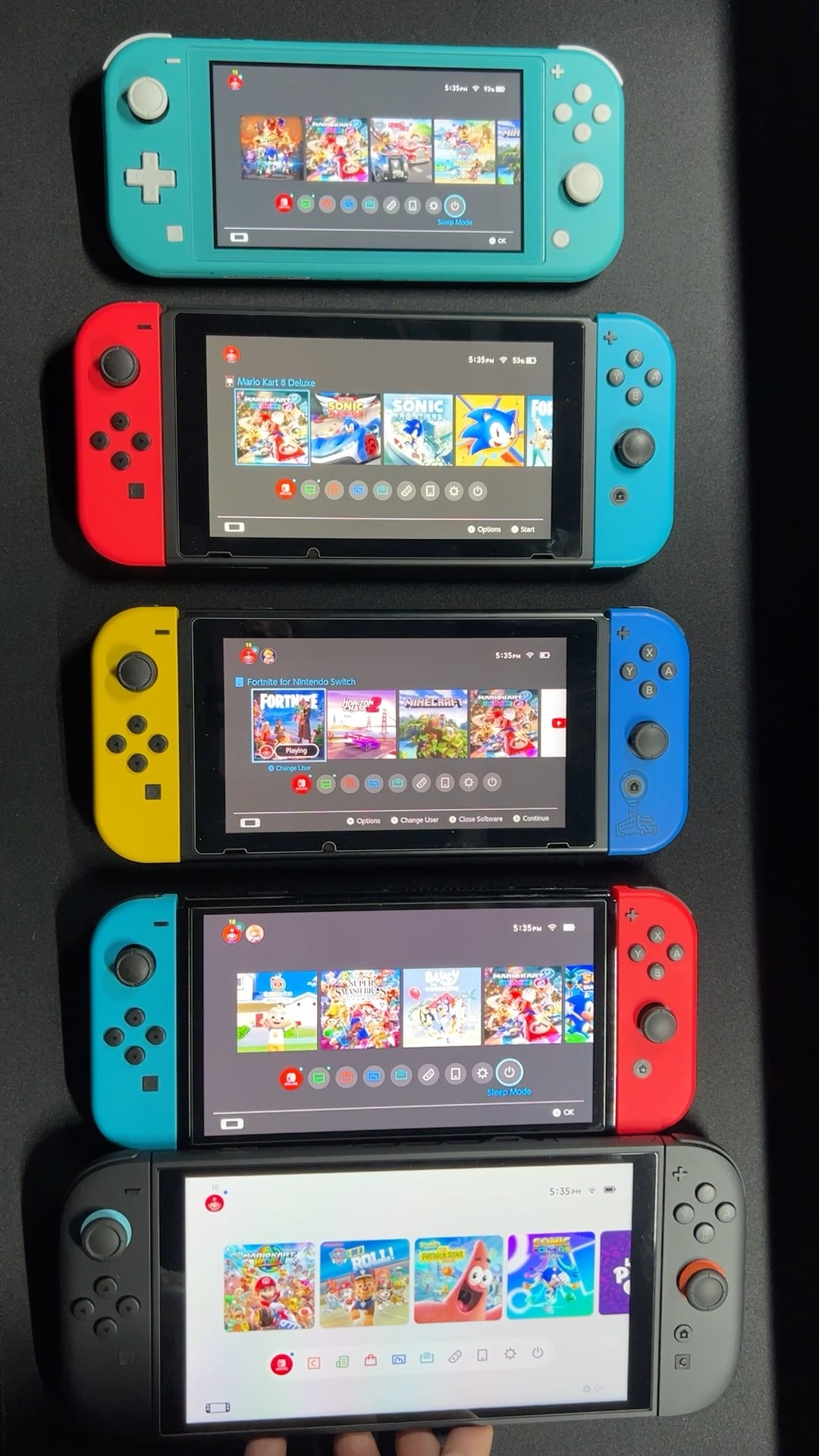 NINTENDO SWITCHとその他、色々 All Nintendo switch models #nintendo #nintendoswitch #switch