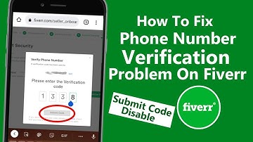 Problem phone number verification on fiverr