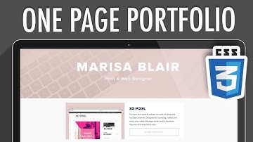 One Page Portfolio Responsive Website CSS3 (PART 2) | XO PIXEL