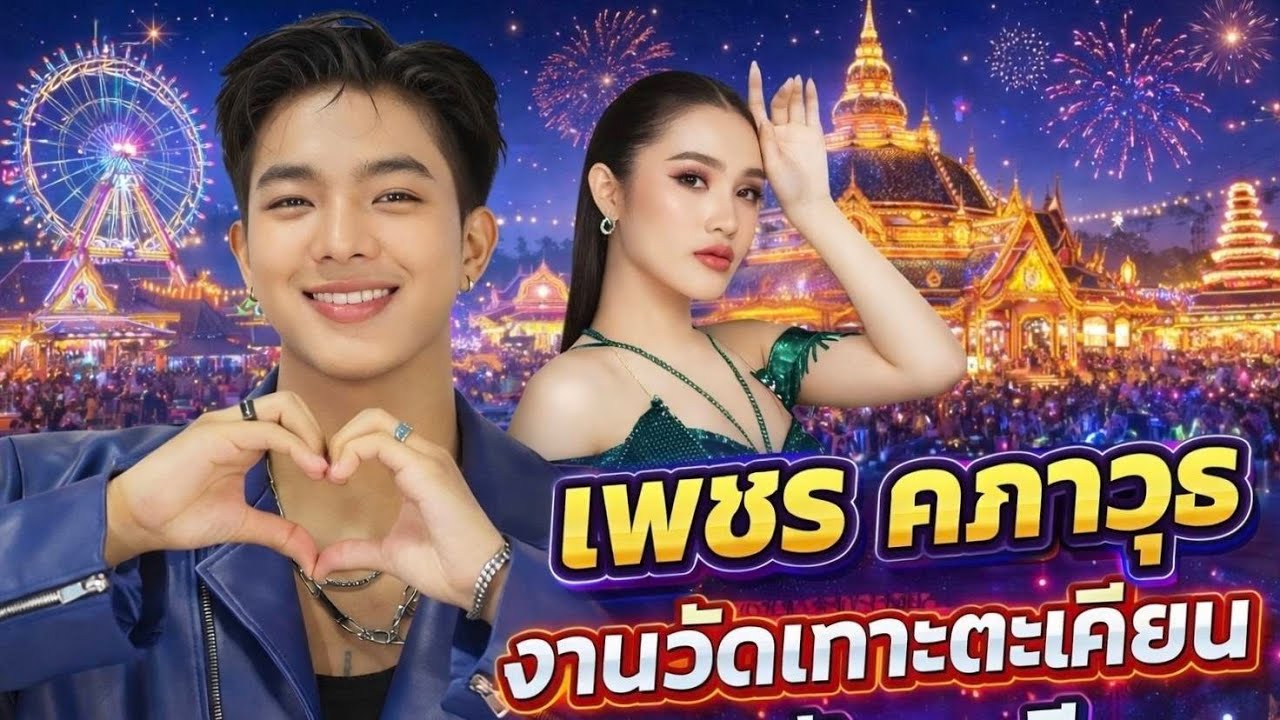 คลิปเต็ม! เพชร คฑาวุธ ร้องสด งานวัดเกาะตะเคียน จ.จันทบุรี