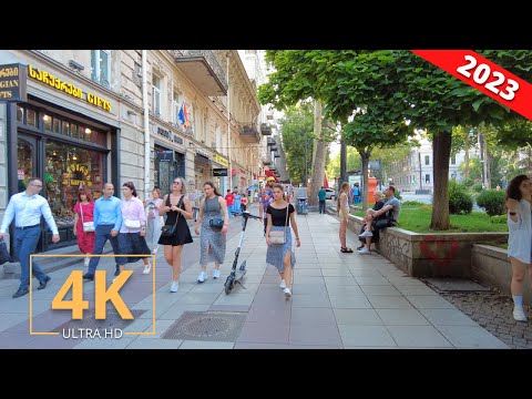 Tbilisi, Georgia 🇬🇪 Street Walk | City Tour | Virtual Walking 【4K】 თბილისი საქართველო | 2023