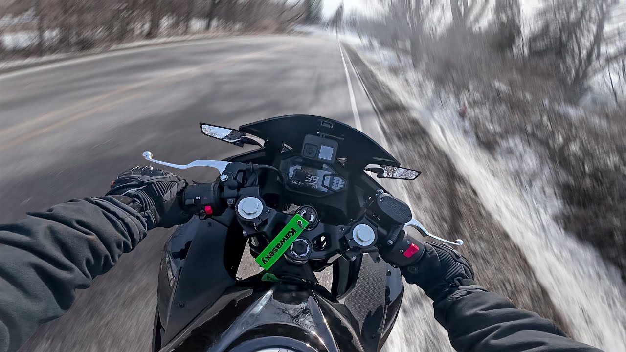 Ninja 500 sound only  - Leovince Exhaust System