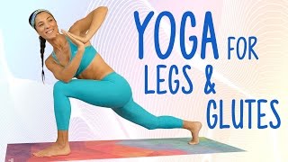 Beginners Yoga for Glutes & Weight Loss | 20 Minute Home Workout to Tone & Shape Legs Routine screenshot 3