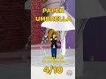 Funny Umbrella Test! ☔️ Will Paper Stop Rain? 🤔 #shorts #kids