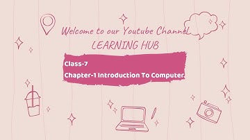 Class-7 Ch-1 Introduction to Computer Part-1