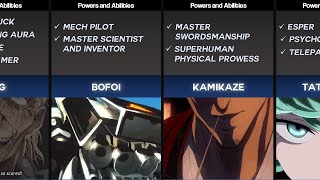 One Punch Man S-Class Heroes Powers and Abilities