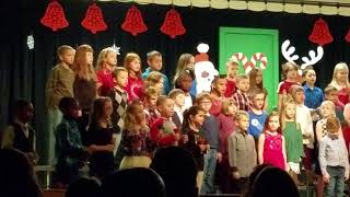 Kinleys 2nd grade Holiday program - Merry Christmas Bells