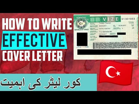 how to write cover letter for turkey visa
