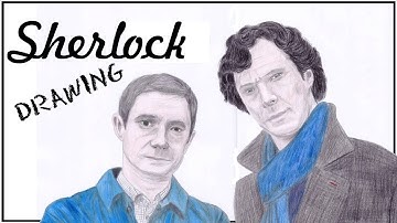 SHERLOCK | colored pencil drawing