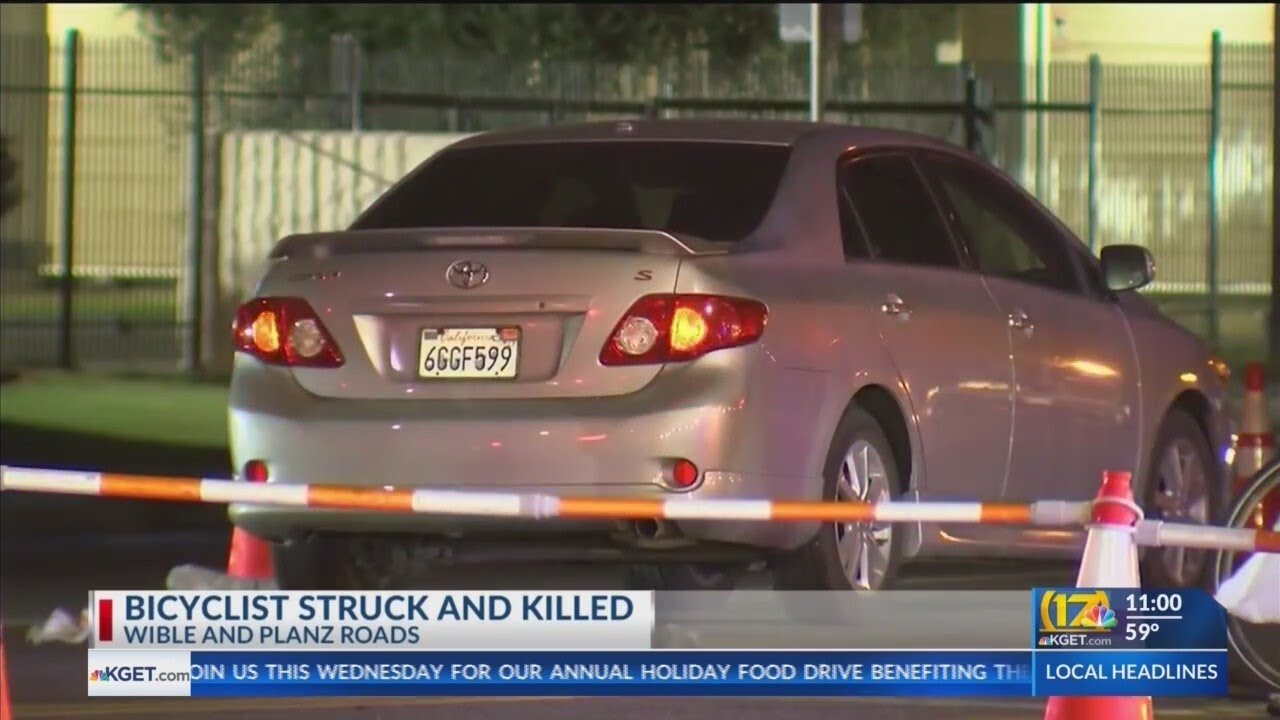 Crash in SW Bakersfield leaves 1 bicyclist dead: BPD - YouTube