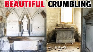 Mausoleum Monday! BEAUTY And DECAY!  Holy Cross Cemetery.
