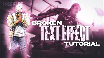 BROKEN TEXT EFFECT ON ANDROID || PSCC 🤯