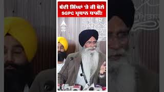 Harjinder Singh Dhami |ਬੰਦੀ ਸਿੰਘਾਂ 'ਤੇ ਕੀ ਬੋਲੇ SGPC ਪ੍ਰਧਾਨ ਧਾਮੀ!  | SGPC vs Aap Punjab | Abp Sanjha