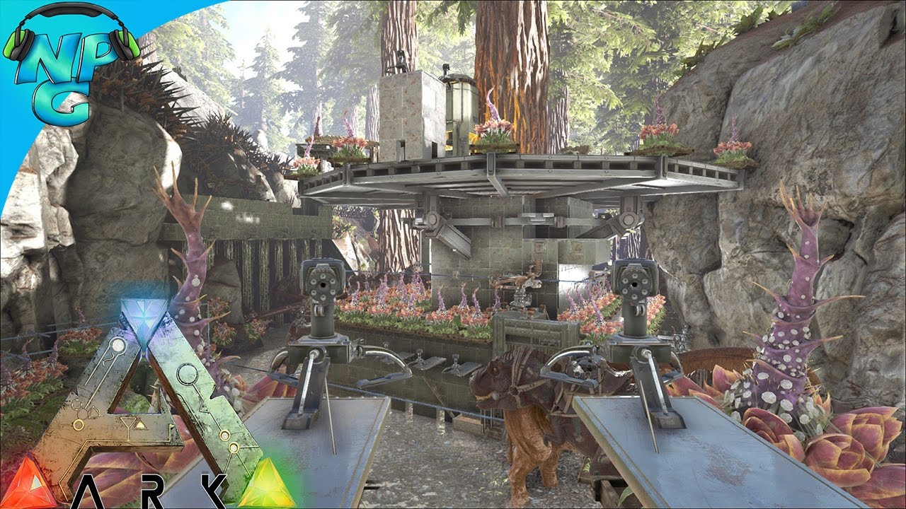 raiding the tree platform base in the redwoods ark survival evolved