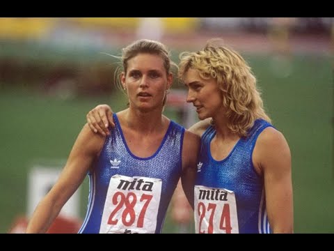 Katrin Krabbe vs Heike Dreschsler 200m European Final Split 1990.