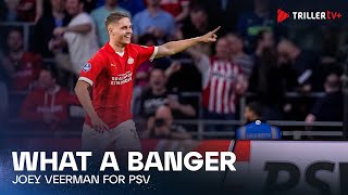 Joey Veerman`s incredible banger for PSV agains AZ Alkmaar