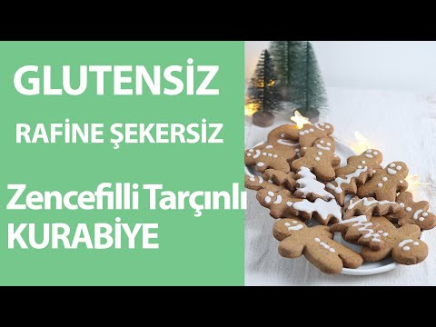 GLUTENSİZ KURABİYE (Zencefilli Tarçınlı Glutensiz Rafine Şekersiz Kurabiye )