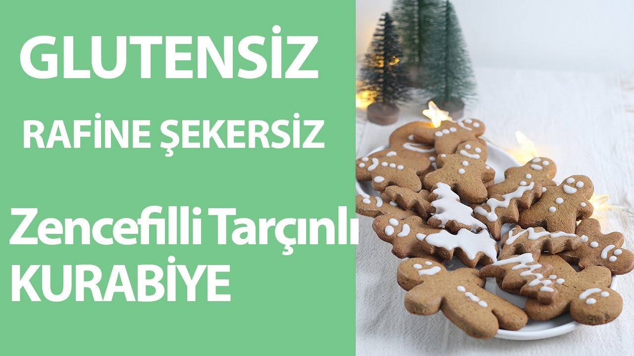 GLUTENSİZ KURABİYE (Zencefilli Tarçınlı Glutensiz Rafine Şekersiz Kurabiye )