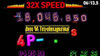 countdown 30000 seconds to 0 in 32X SPEED with Base64 with a sliding pop-up indicator🔔sound effect
